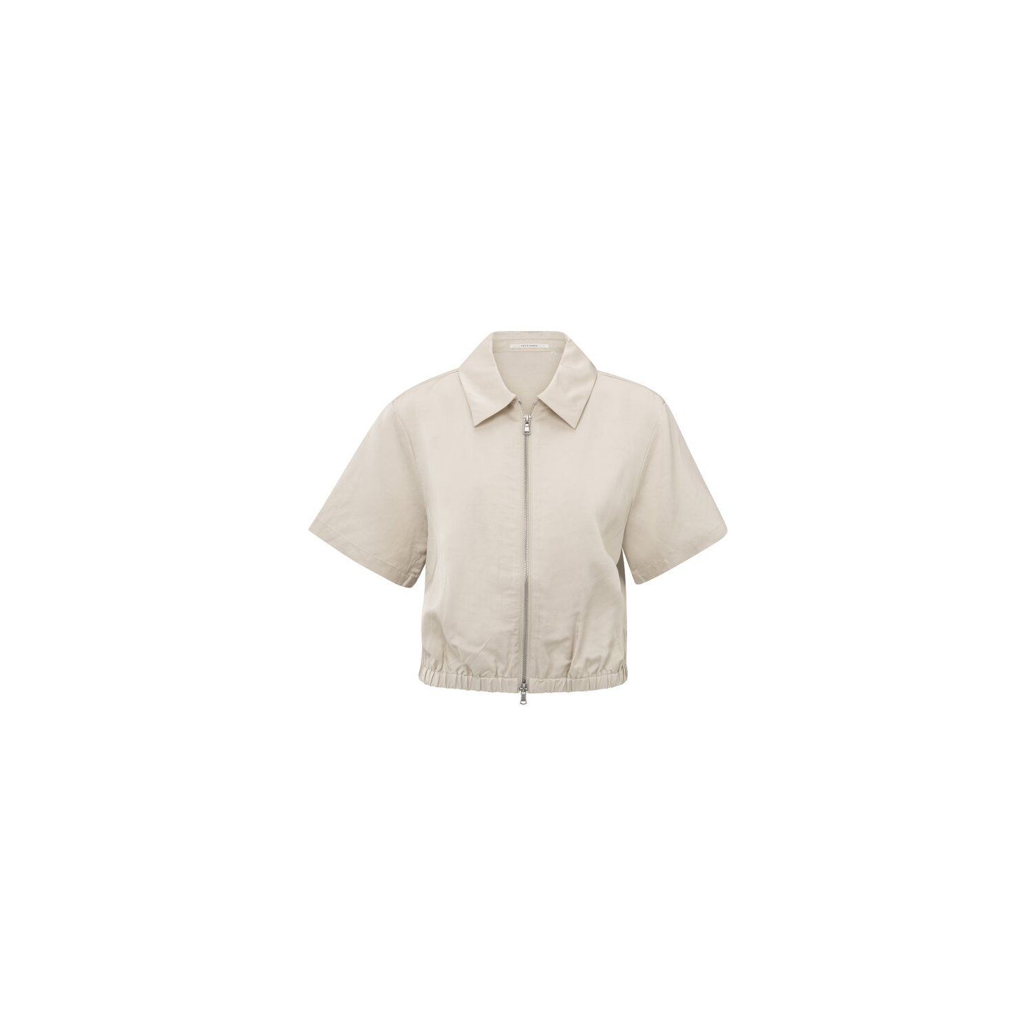 YAYA Satin jacket summer sand