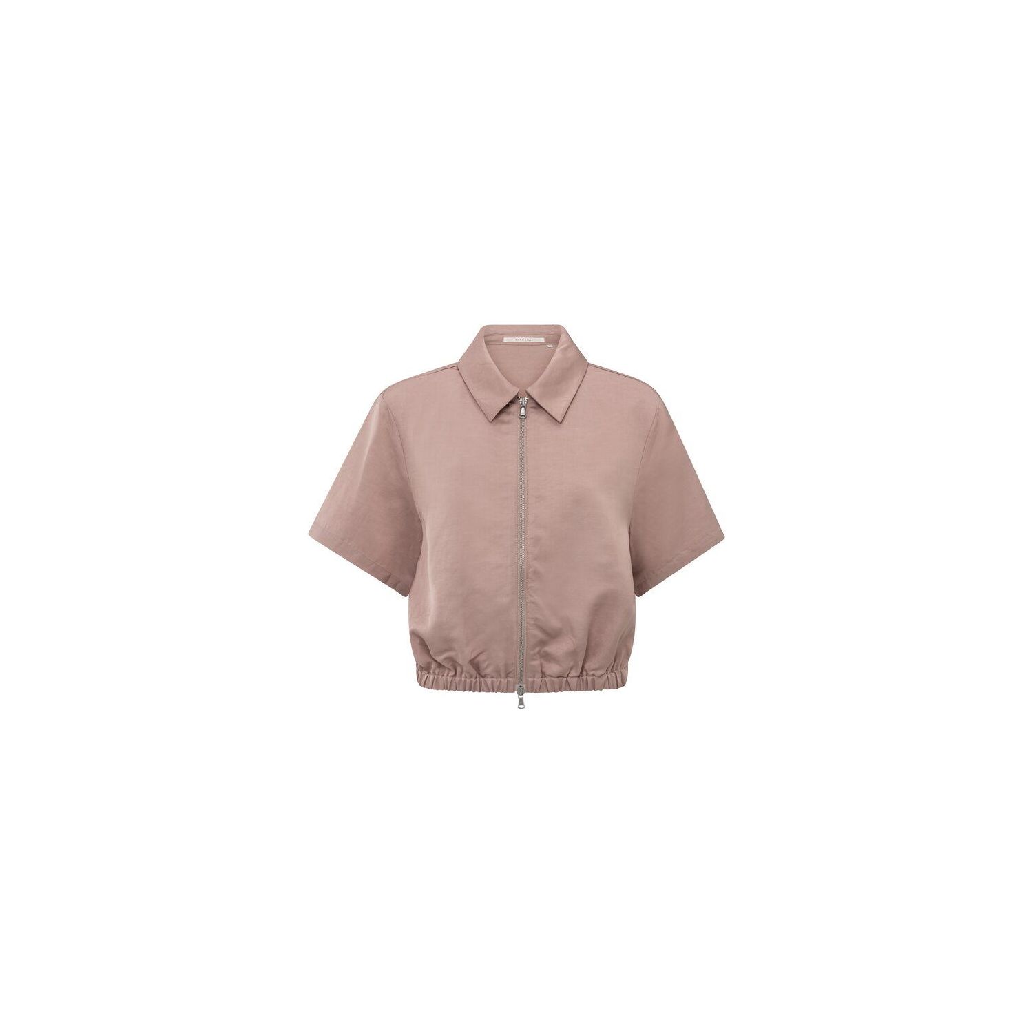 YAYA Satin jacket soft mauve pink