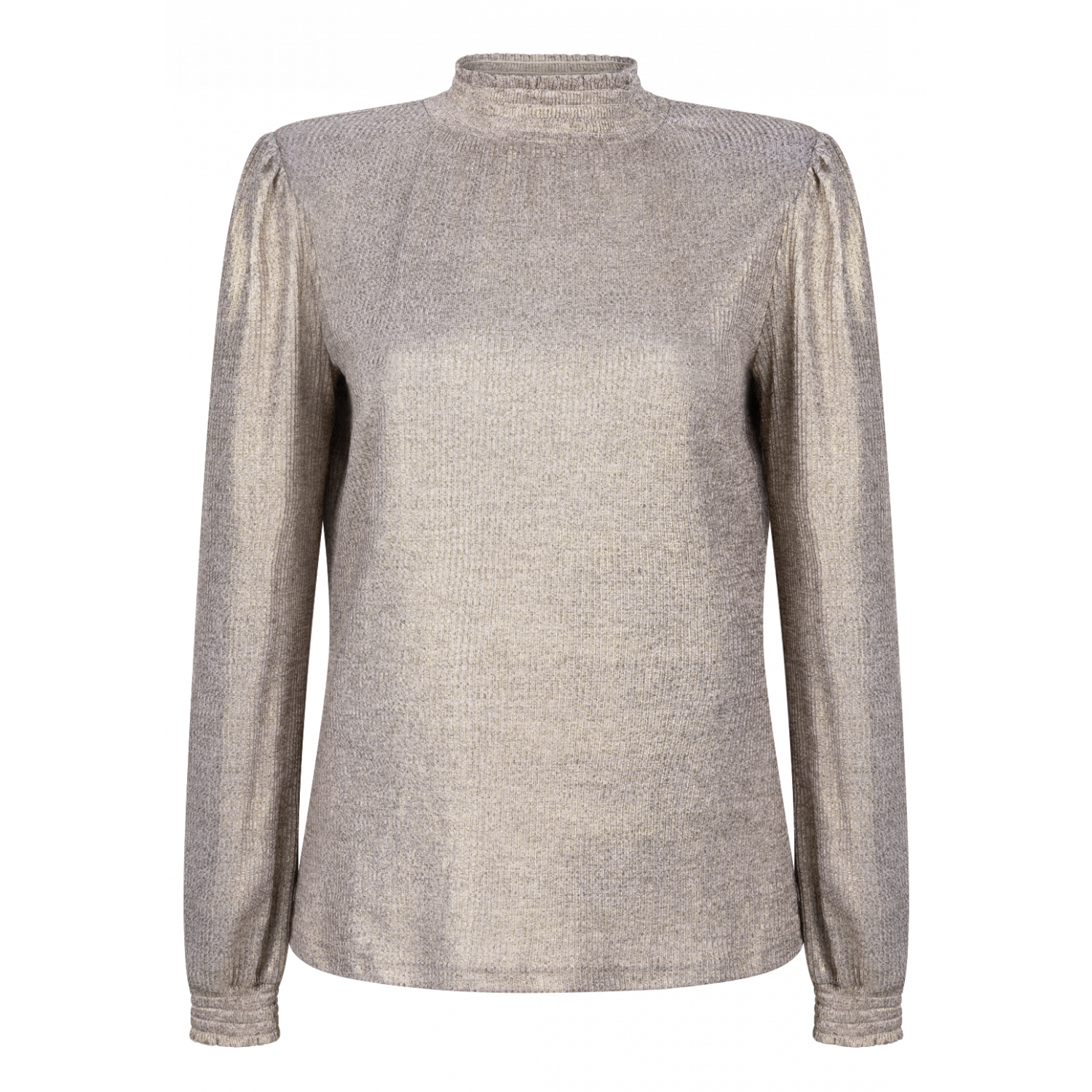 Aaiko tory gold pes longsleeve top gold