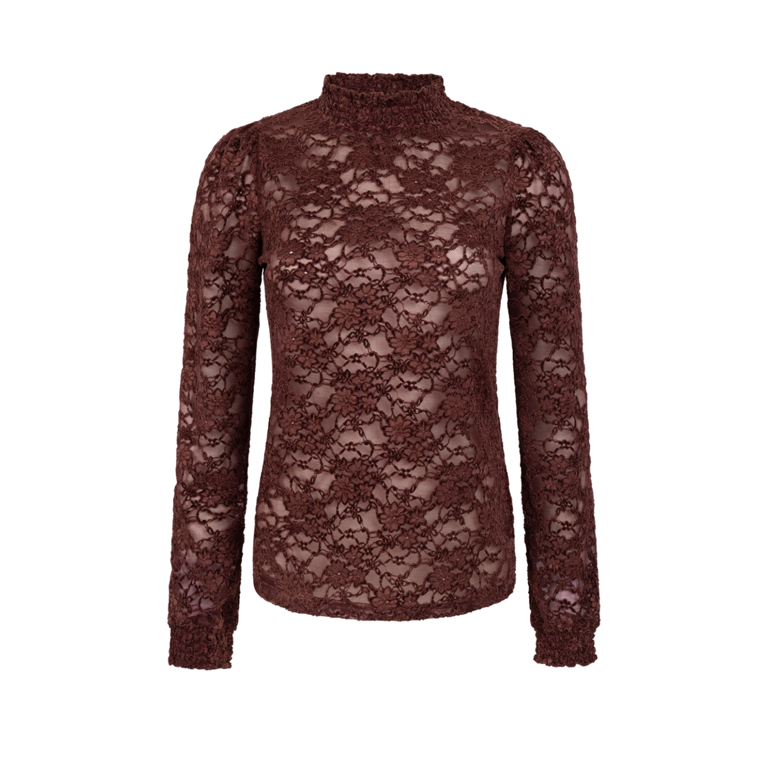 Aaiko tory lace pes top spicy chocolate