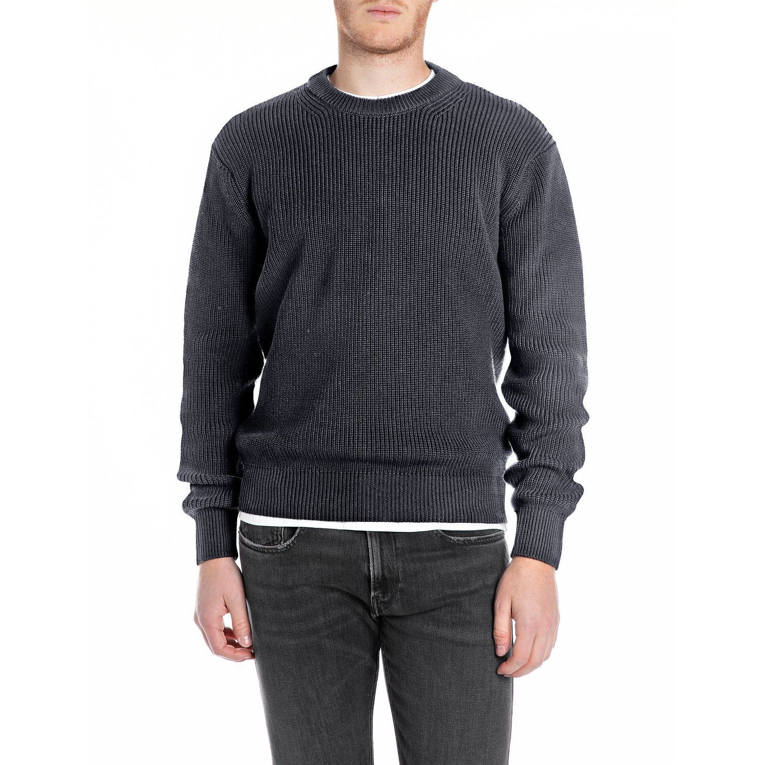 Replay maglia knit trui night blue