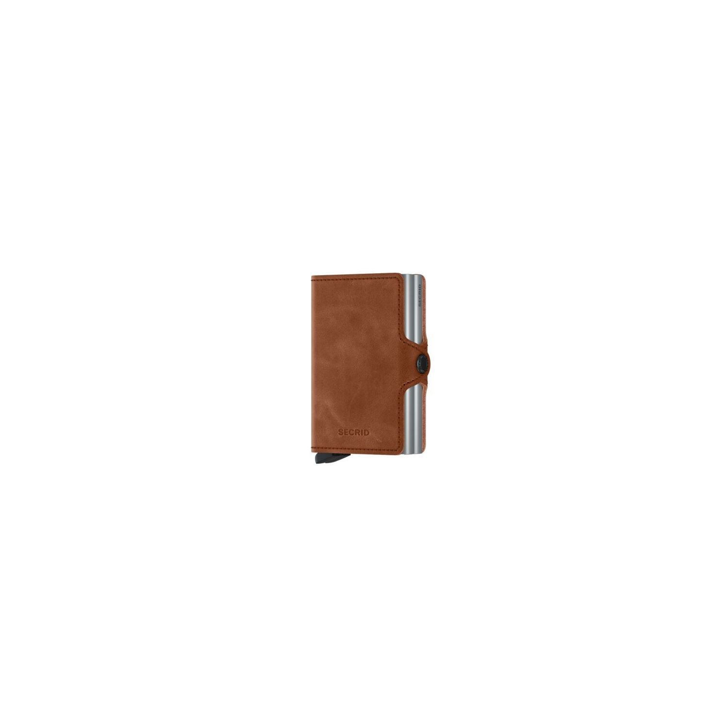 Secrid twinwallet vintage cognac silver
