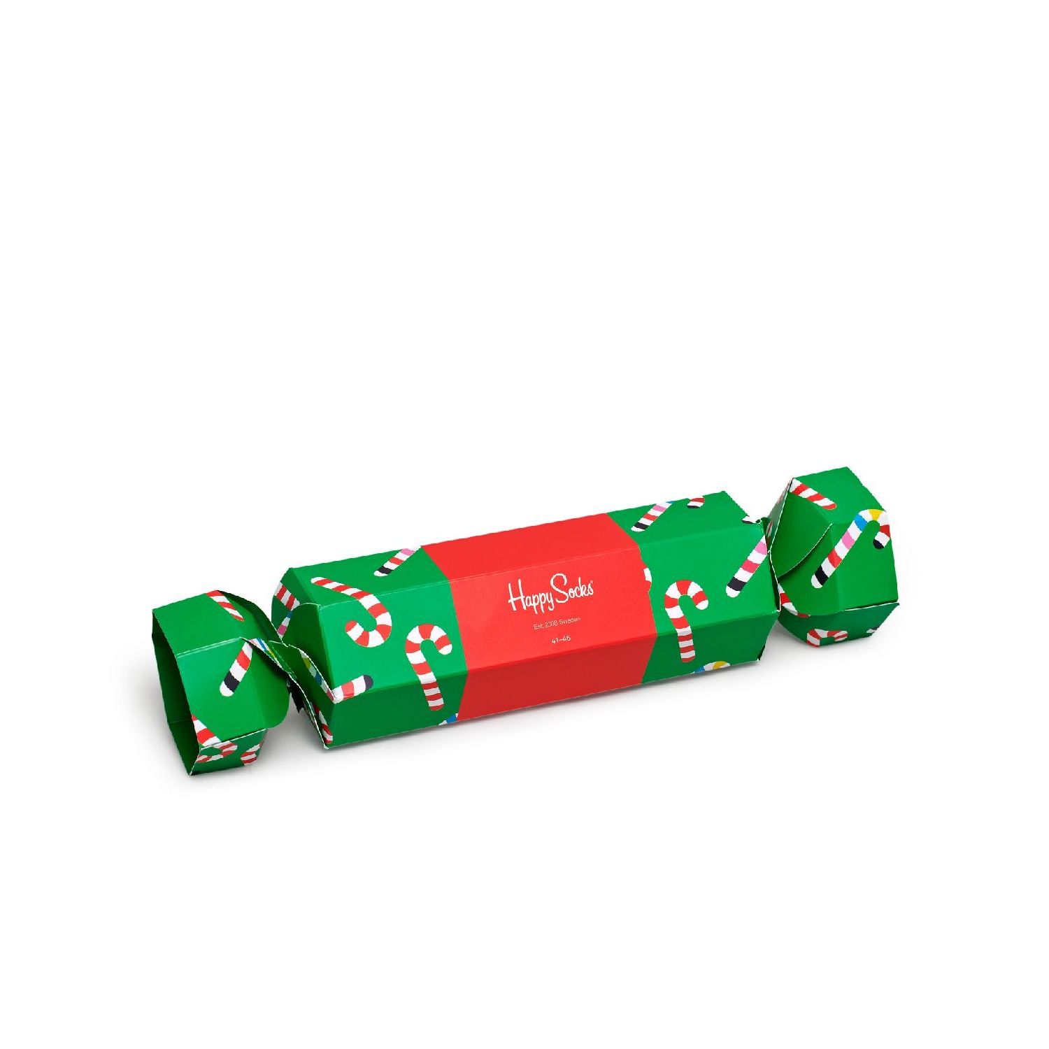 Happy Socks Christmas Cracker Candy Cane Gift Box