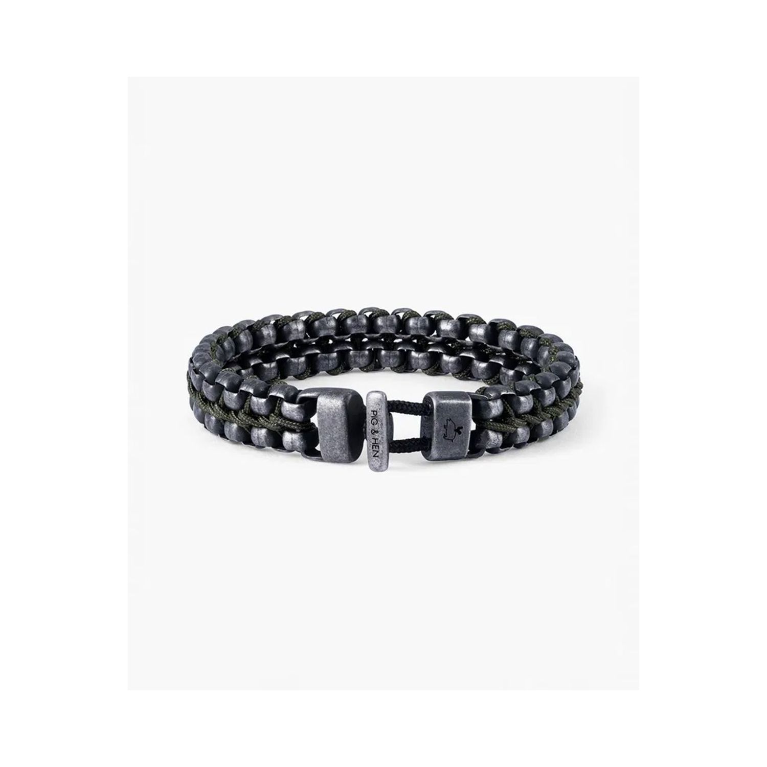 Pig & Hen catena venetian dbl armband army | vinta
