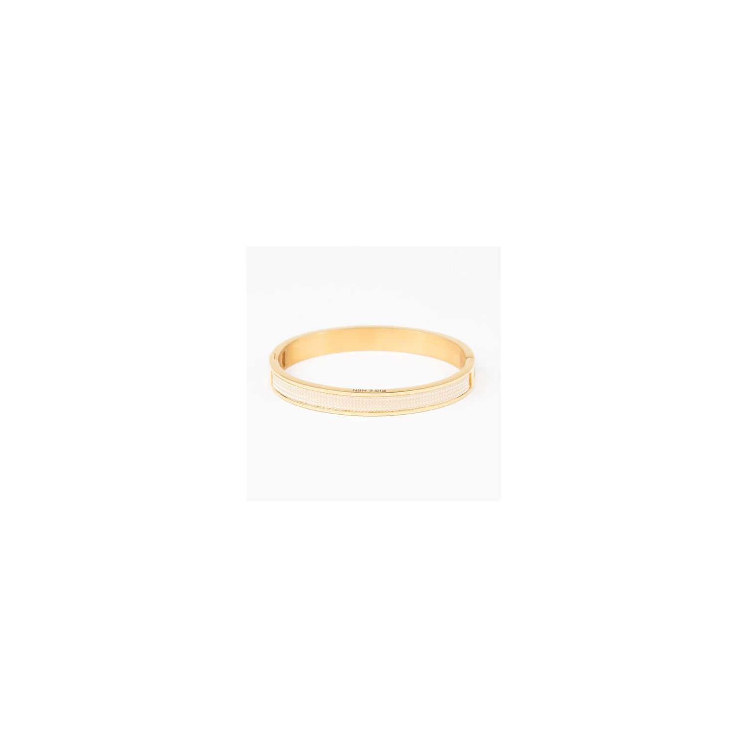 Pig & hen emily armband ivory /gold