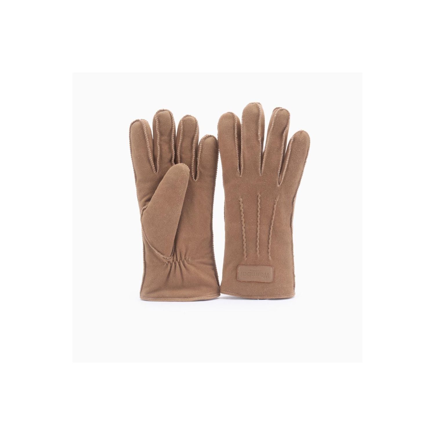 Warmbat Gloves Woman Goat Suede Cognac