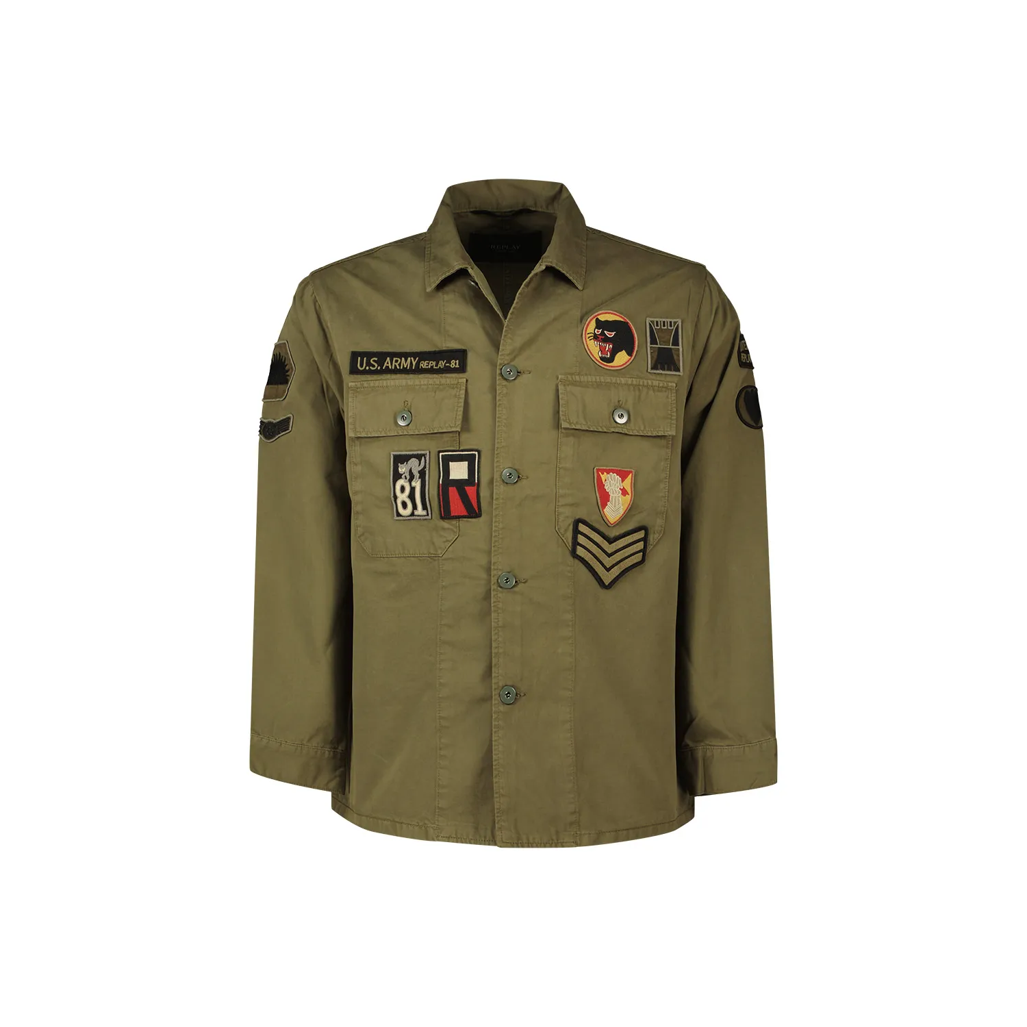Replay m8445a 85172 jacket pistachio