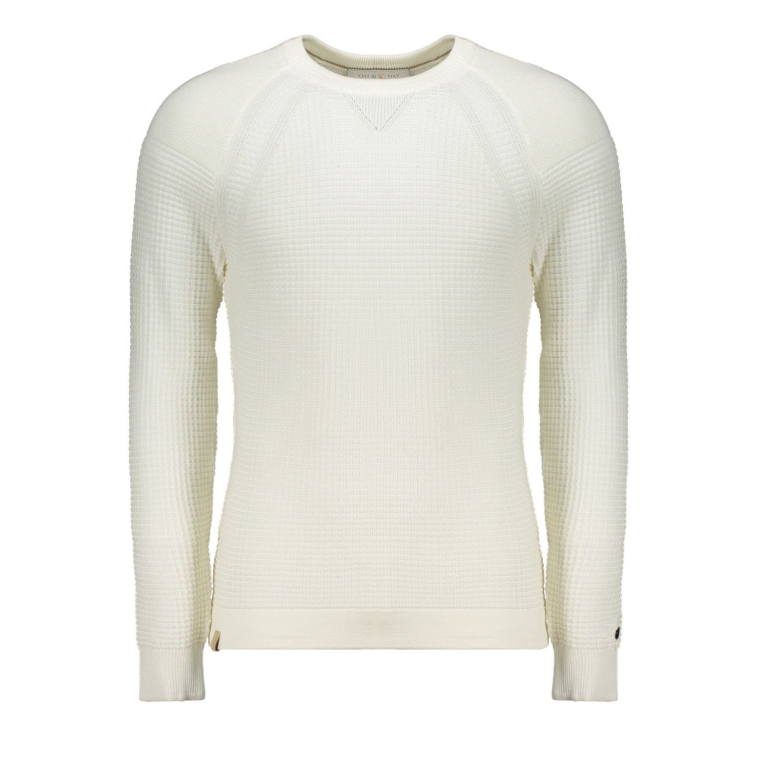 Cast iron r-neck slim fit cotton solid tofu