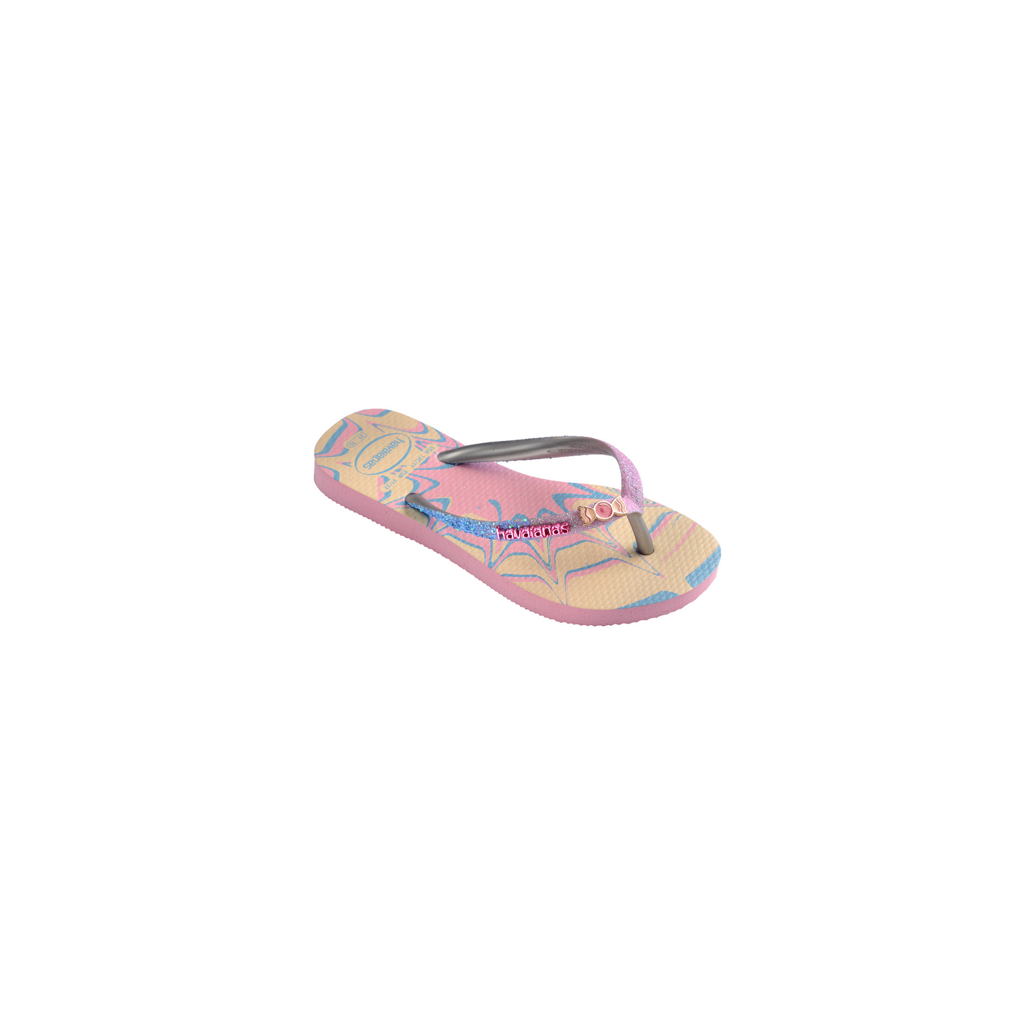 Havaianas Kids Slim Glitter Trendy Pink Glow