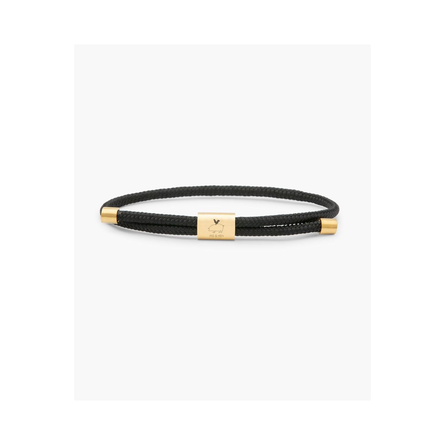 Pig & hen lewis armband black / gold