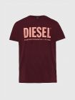Diesel t-diego-logo maglietta t-shirt tawney red