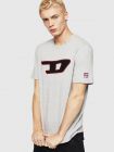 Diesel t-just-division-d t-shirt grijs