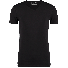 Garage tshirt v-neck body fit s/sl zwart