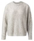 Yaya textured sweater light grey melange