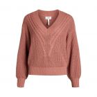 Object objbirgitha l/s knit pullover withered rose