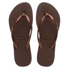 Havaianas Slim slipper dark brown/metal acoused