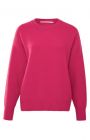 Yaya sweater crewneck with pointelle detail pink