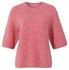 Yaya boxy sweater s/s vintage pink melange