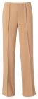 Yaya relaxed trousers wide legs pintuck sand