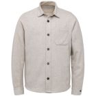 Cast Iron shirt wool blend relaxed fit silver lini