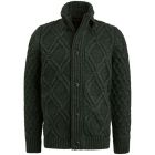 Pme Legend zip jacket heavy knit mixed yarn scarab