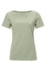 Yaya fitted boatneck tee seagrass green