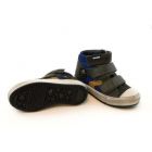 Develab Boys Mid Cut Sneaker 3 Velcro Grey Suede
