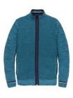 Cast Iron zip jacket cotton mouline slub l.blue