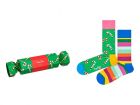 Happy Socks Christmas Cracker Candy Cane Gift Box 36-40