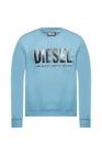 Diesel s-girk-ecologo sweater 8cl staal blauw