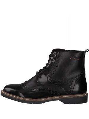 Oliver 25465 Veter bootje  Zwartlak