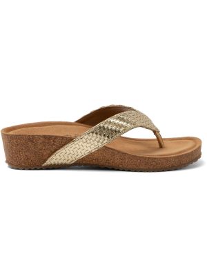 Lazamani Wedge Slipper Leia Gold