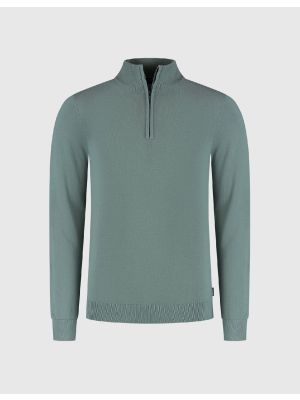 Saint steve cas-s zip trui silver green
