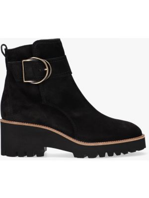 Paul-Green 9763 Soft Suede Bootje Zwart