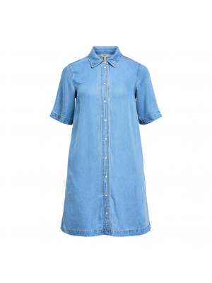 Object objframe 2/4 denim dress noos blue denim