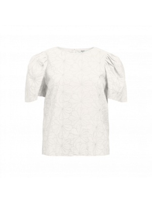 Object objilly s/s o-neck top 138 cloud dancer