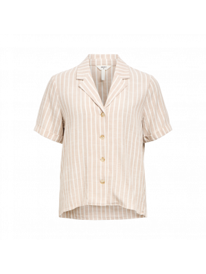 Object objsanne s/s shirt aop noos humus stripe cl