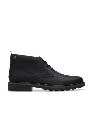 Clarks Newford MidBlack Leather