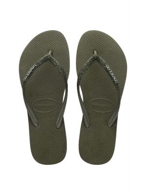 Havaianas slim glitter 2 slipper green olive