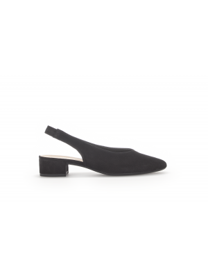 Gabor 61.520.17 Slingback chevreau Zwart