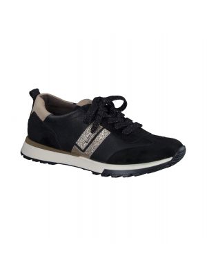 Paul-Green 5392-008 Suede/maincalf Zwart