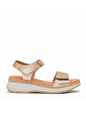 MY Sandals 5660 Champagne Metalic Leder