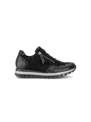 Gabor Sneaker Samt./Lamm/Lack Black