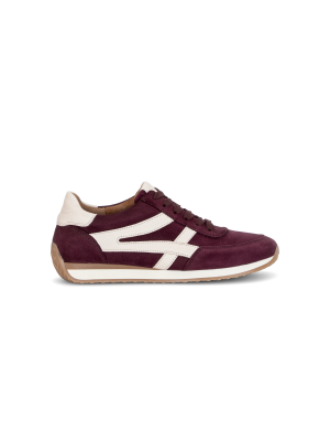 Gabor Sneaker Samtchevr. Cervo Mulberry/Creme