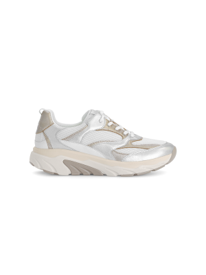 Gabor 86.936.83 Mesh/Satin/Nappa Weiss/Silber