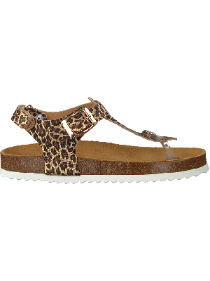 Develab Girls Sandal Leopard Gold Fantasy
