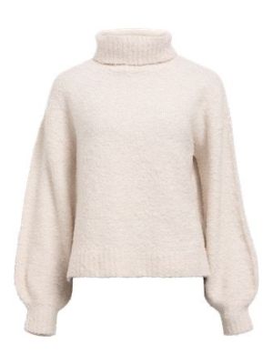 Object objkimia l/s lo knit pullover white sand