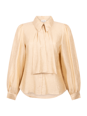 Aaiko veronne tie vis blouse cream3