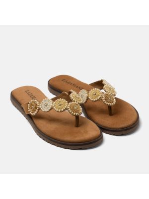 Lazamani Mey toe slipper flex sole multi
