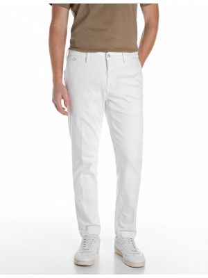 Replay benni hyperchino pants natural white
